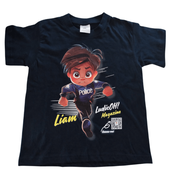 T-shirt pour enfant - Liam en policier – Image 3