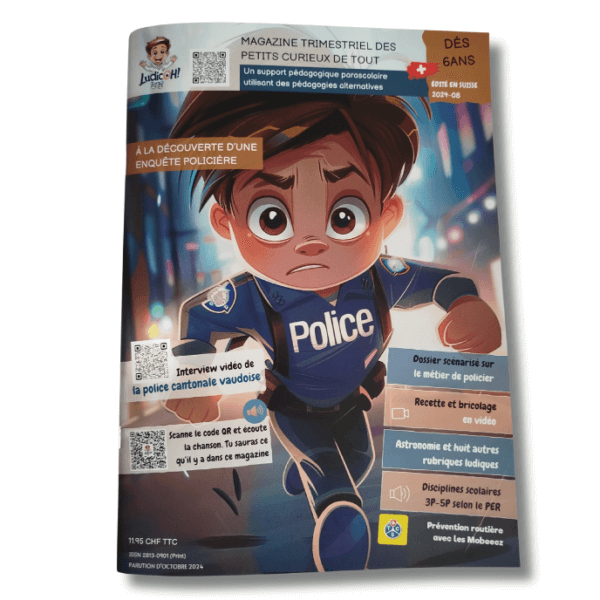 Magazine pour enfant à la découverte du métier de policier 2024-8