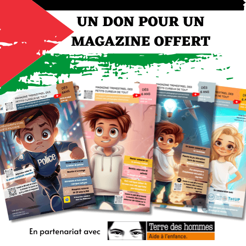 Action solidaire - Un don pour Gaza, un magazine en remerciement