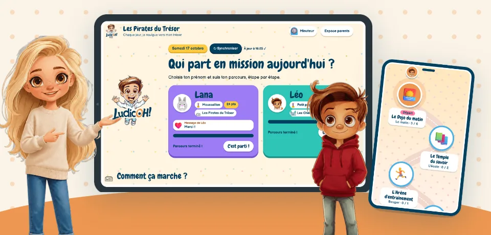 L'appli LudicOH! GO avec Liam et Inaya
