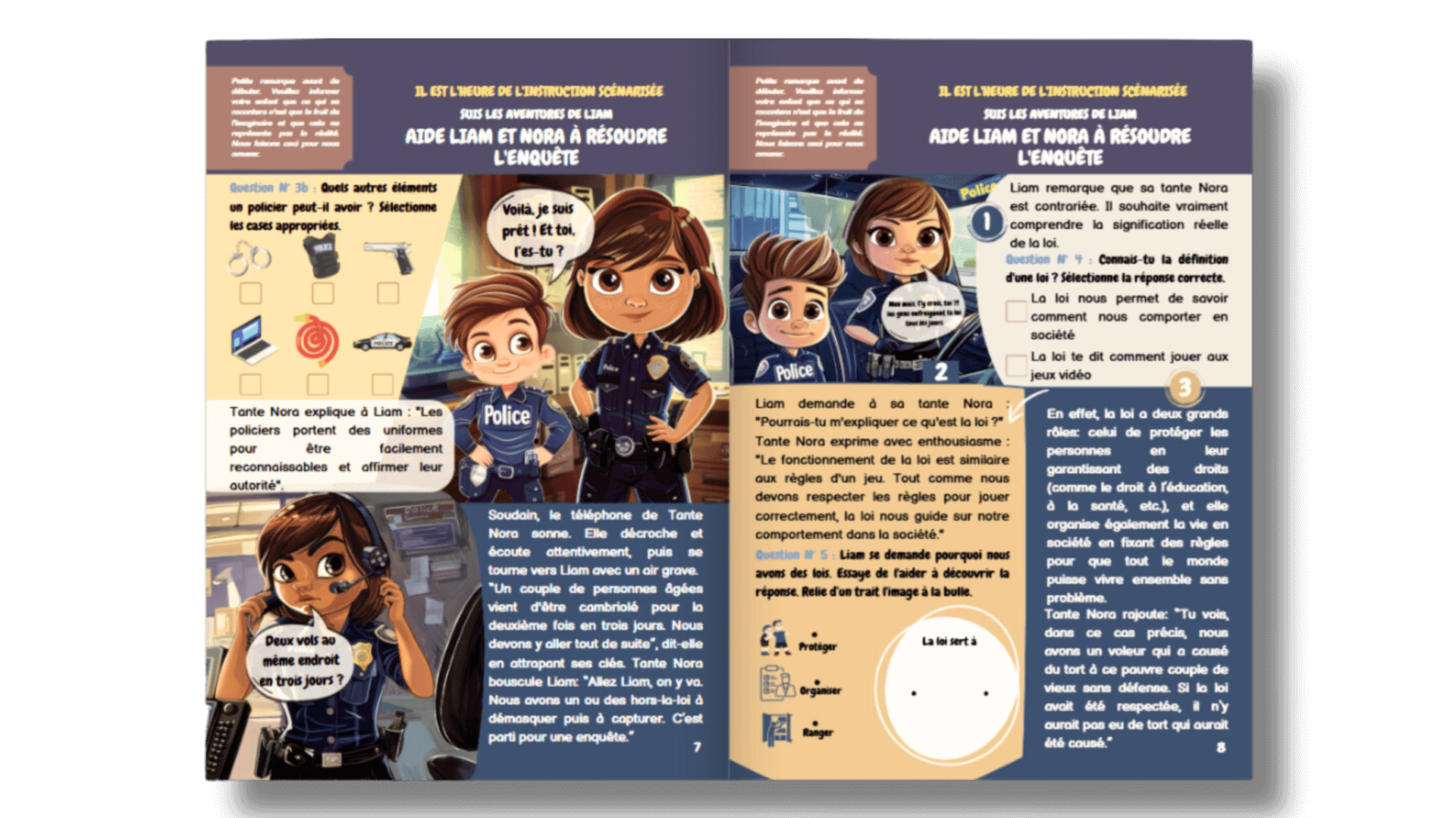 Magazine pour enfant à la découverte du métier de policier 2024-8 – Image 3