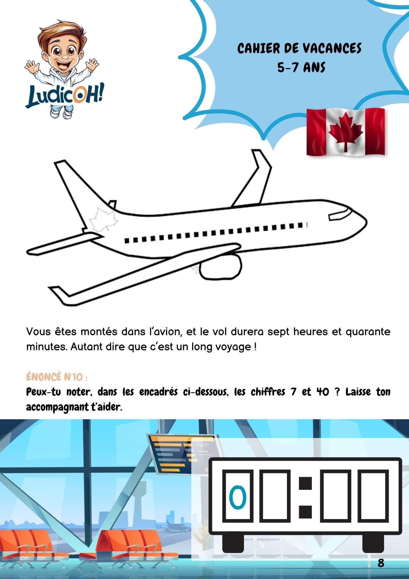 Cahier de vacances LudicOH! (5-7 ans) – Un voyage éducatif au Canada – Image 8