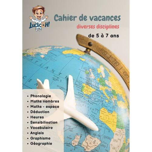 Cahier de vacances LudicOH! (5-7 ans) – Un voyage éducatif au Canada