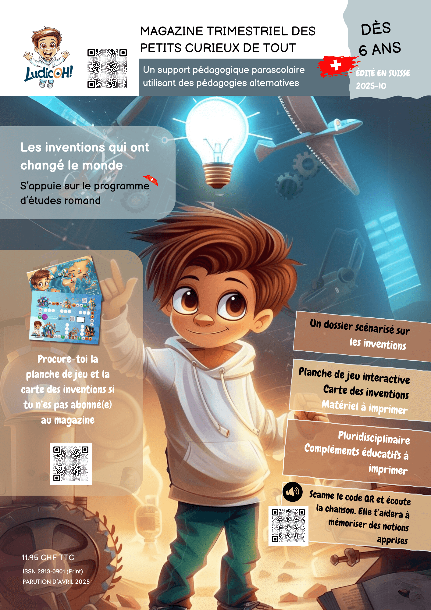 Magazine sur les inventions Magazine suisse pour enfants